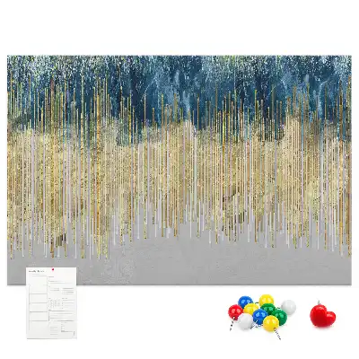 Dekorative Korktafel als Wandbild