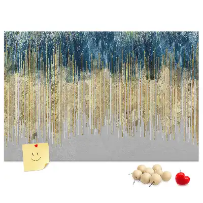 Dekorative Korktafel als Wandbild
