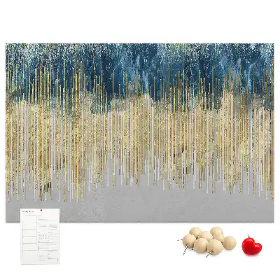 Dekorative Korktafel als Wandbild