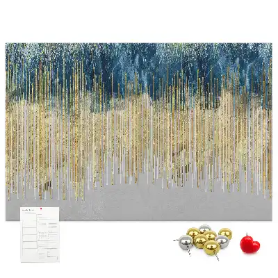 Dekorative Korktafel als Wandbild