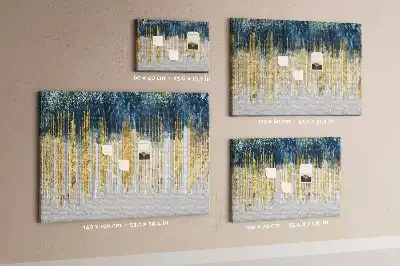 Dekorative Korktafel als Wandbild