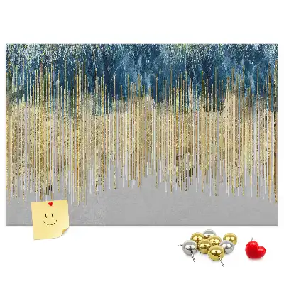 Dekorative Korktafel als Wandbild