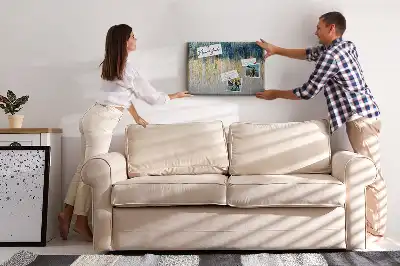 Dekorative Korktafel als Wandbild