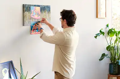 Dekorative Korktafel als Wandbild
