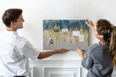 Dekorative Korktafel als Wandbild