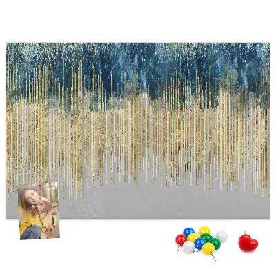 Dekorative Korktafel als Wandbild