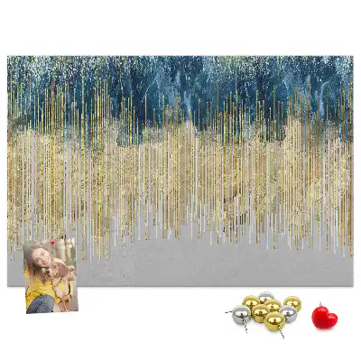 Dekorative Korktafel als Wandbild