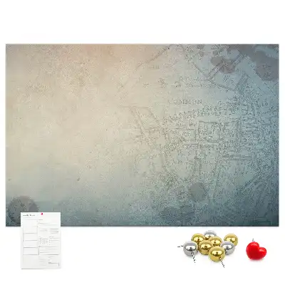 Vintage Pinnwand im Krimi-Design