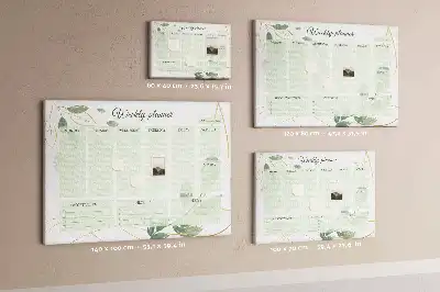 Bilder-Korktafel Blätter-Wochenplaner