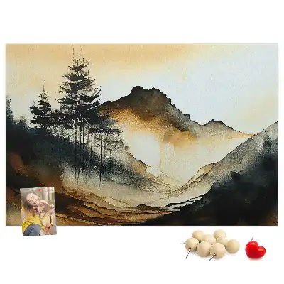 Kork Pinnwand Abstrakte Naturpanorama