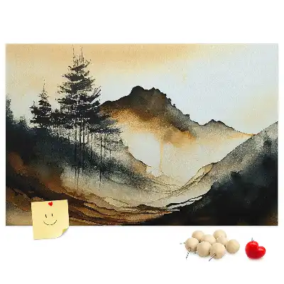 Kork Pinnwand Abstrakte Naturpanorama