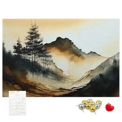 Kork Pinnwand Abstrakte Naturpanorama