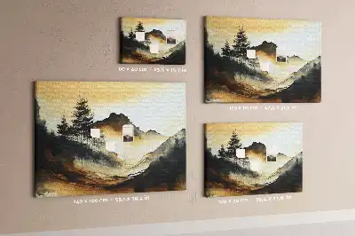 Kork Pinnwand Abstrakte Naturpanorama