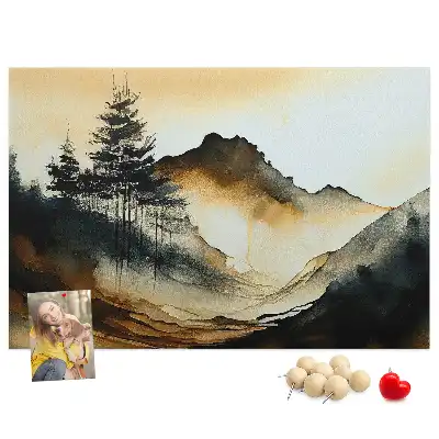 Kork Pinnwand Abstrakte Naturpanorama