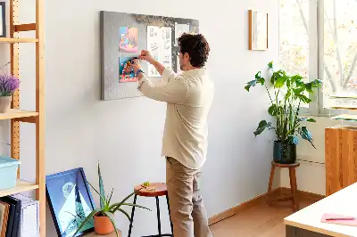 Bedruckte Korkplatte mit Marmor-Optik
