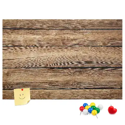Bedruckte Korkplatte Rustikale Holzbretter