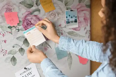Kork Pinnwand Aquarellrosen