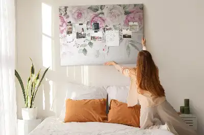 Kork Pinnwand Aquarellrosen