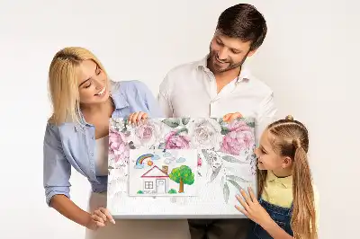Kork Pinnwand Aquarellrosen