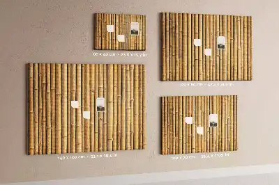 Bilder-Korktafel Bambusstöcke