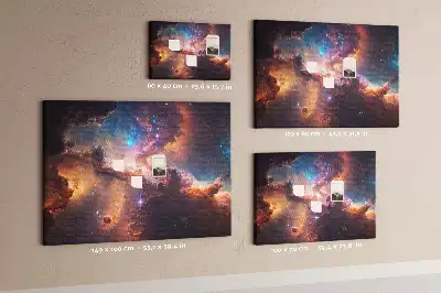 Bedruckte Korkplatte Welt Sterne Kosmos