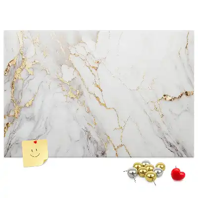 Kork-Pinnwand im dekorativen Marmor-Design