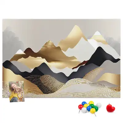 Bilder-Korktafel Berge Abstraktion
