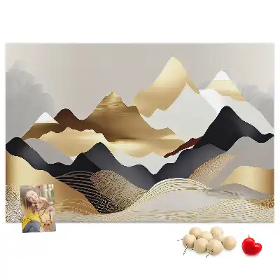 Bilder-Korktafel Berge Abstraktion