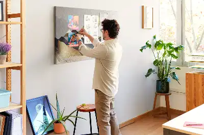 Bilder-Korktafel Berge Abstraktion