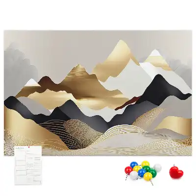Bilder-Korktafel Berge Abstraktion