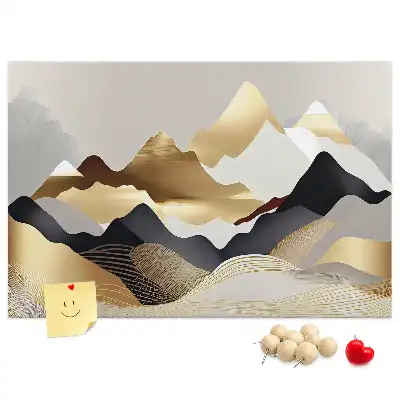 Bilder-Korktafel Berge Abstraktion