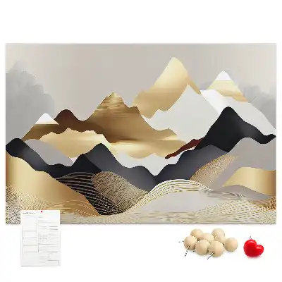 Bilder-Korktafel Berge Abstraktion