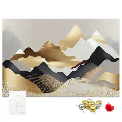 Bilder-Korktafel Berge Abstraktion
