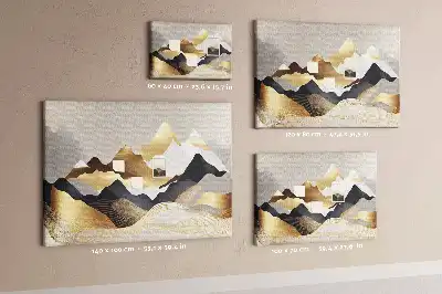 Bilder-Korktafel Berge Abstraktion