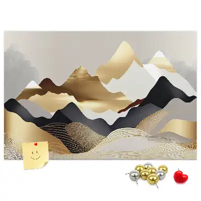 Bilder-Korktafel Berge Abstraktion