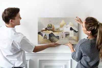 Bilder-Korktafel Berge Abstraktion