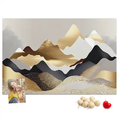 Bilder-Korktafel Berge Abstraktion