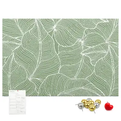 Bilder-Korktafel Blätter Natur Muster