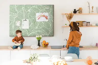 Bilder-Korktafel Blätter Natur Muster