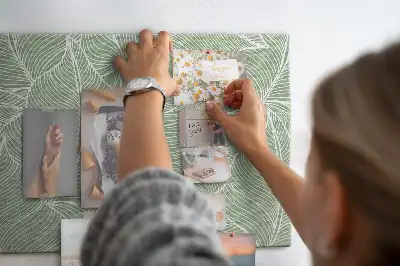 Bilder-Korktafel Blätter Natur Muster