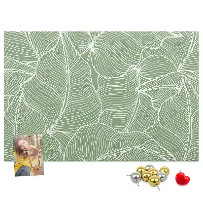 Bilder-Korktafel Blätter Natur Muster