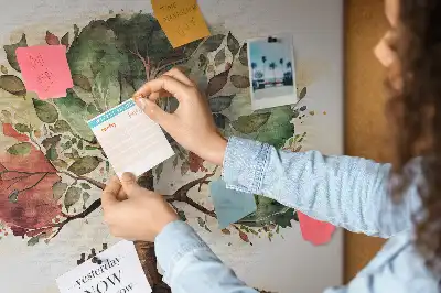 Bedruckte Korkplatte mit Stammbaum für die Familie