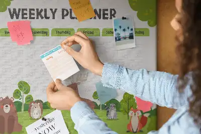 Kork Pinnwand Schulstundenplan Schüler
