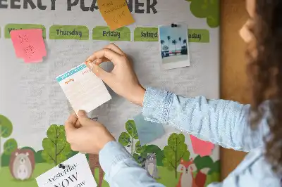 Kork Pinnwand Schulstundenplan Schüler