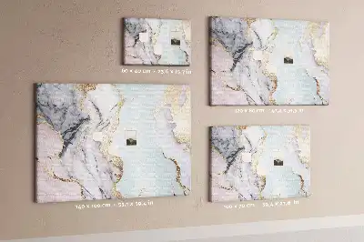Bedruckte Korkplatte in stylischer Felsblock-Optik
