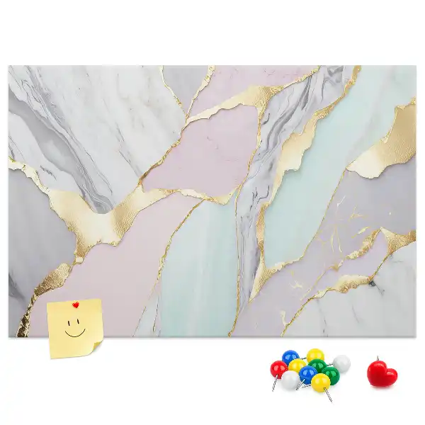 Pinnwand im klassischen Marmordesign