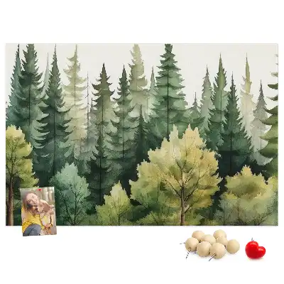 Kork Pinnwand Landschaft Wald