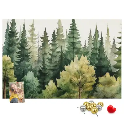 Kork Pinnwand Landschaft Wald