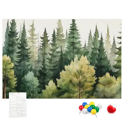 Kork Pinnwand Landschaft Wald