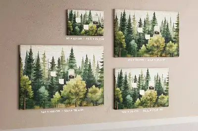 Kork Pinnwand Landschaft Wald